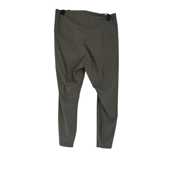 Everlane Polka Dot Perform Ankle Leggings Taupe Grey - Picture 5 of 5